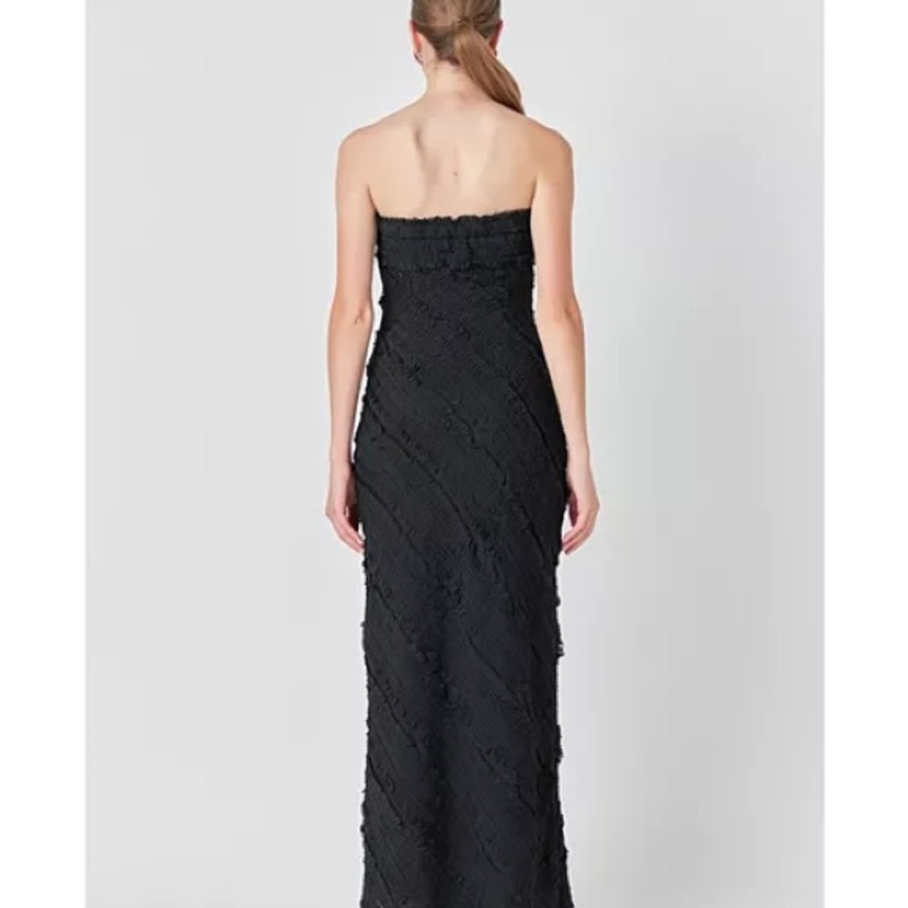 Endless Rose Black Strapless Dress - Picture 2 of 5